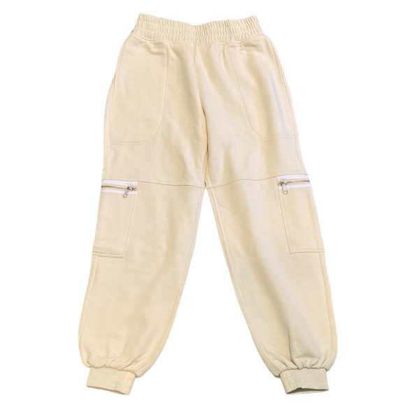 NWT Current Elliott The Leon Sweatpants Joggers in Antique White - Picture 2 of 11